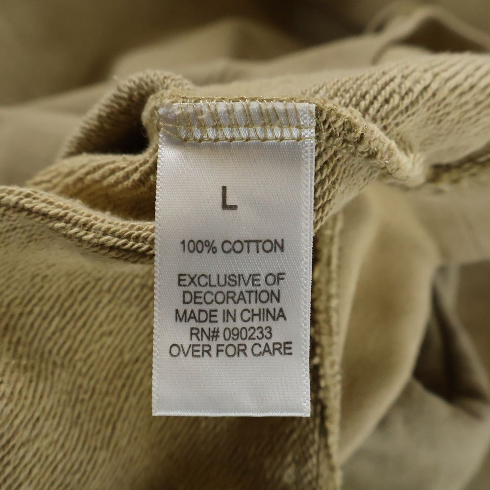 FEAR OF GOD ESSENTIALS(フィアオブゴッド エッセンシャルズ) CUTOFF SLEEV PULLOVER HOODIE カットオフ スリーブ スウェット プルオーバーパーカー ベージュ