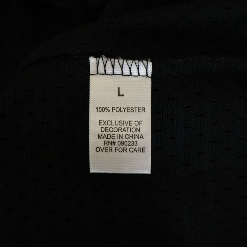 FEAR OF GOD ESSENTIALS(フィアオブゴッド エッセンシャルズ) バックロゴプリント メッシュ Vネック Tシャツ ブラック