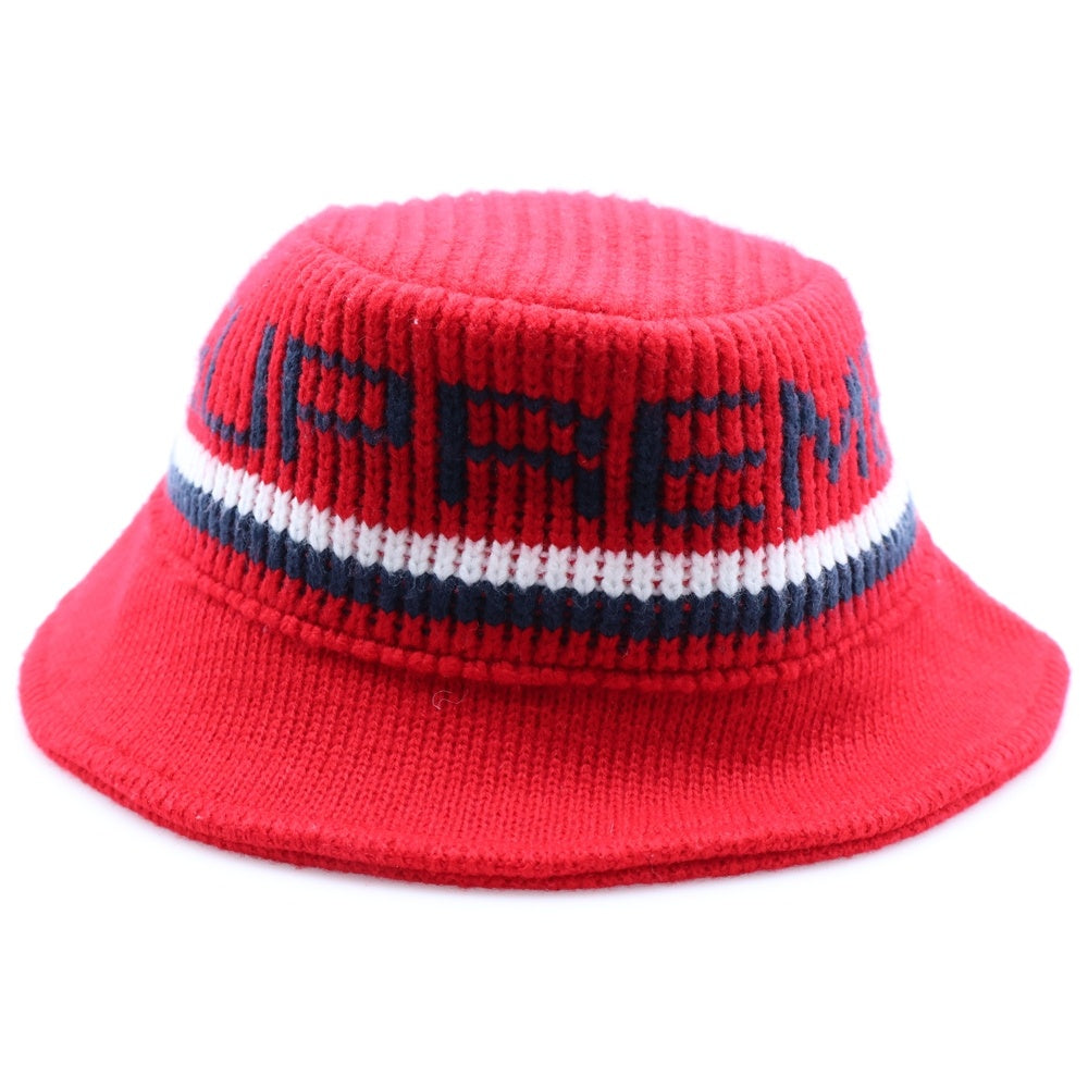 SUPREME(シュプリーム) 19AW Knit Logo Crusher ニットロゴ クラッシャーハット 帽子 レッド