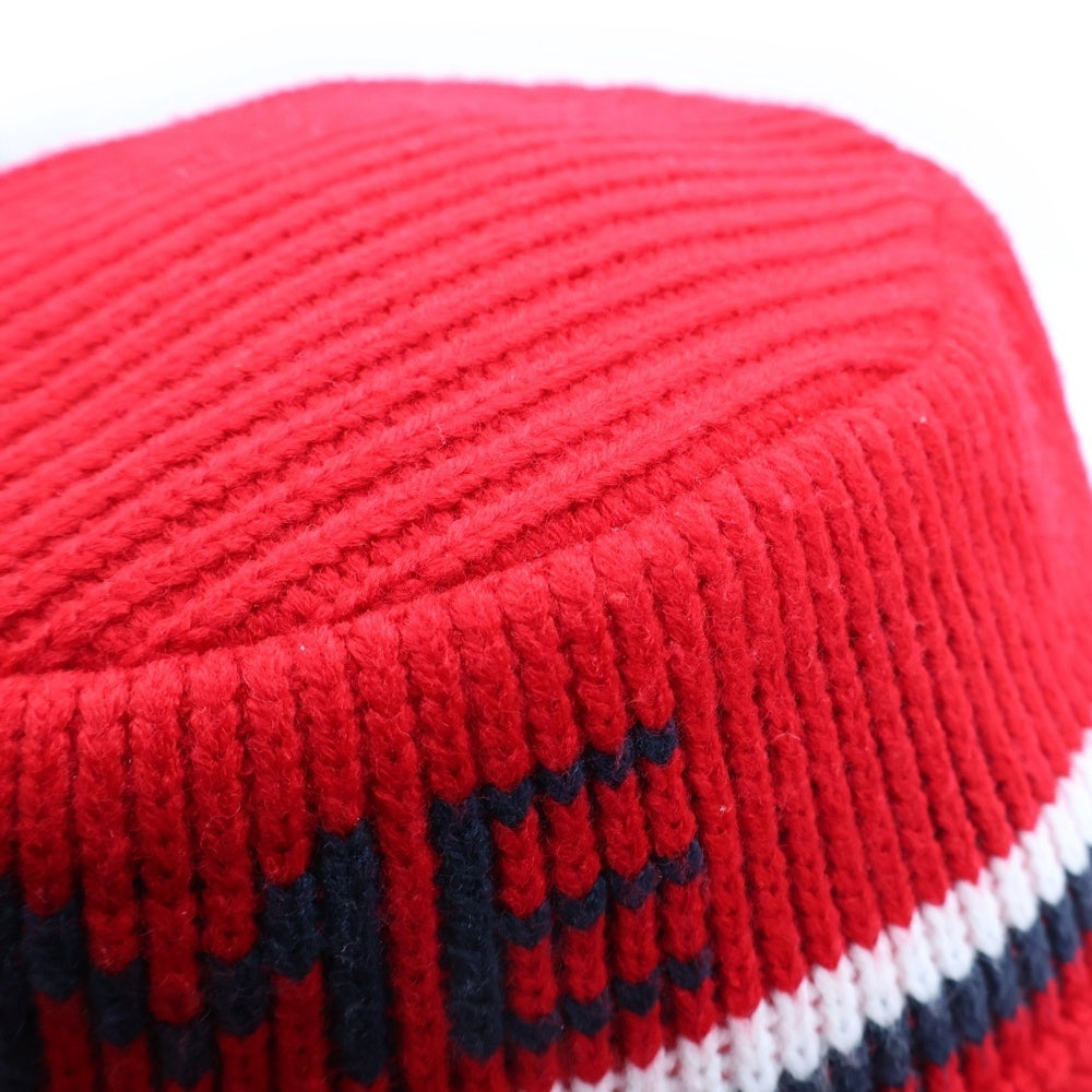 SUPREME(シュプリーム) 19AW Knit Logo Crusher ニットロゴ クラッシャーハット 帽子 レッド