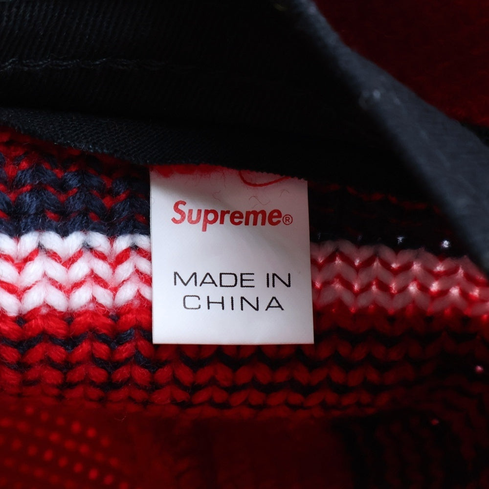 SUPREME(シュプリーム) 19AW Knit Logo Crusher ニットロゴ クラッシャーハット 帽子 レッド