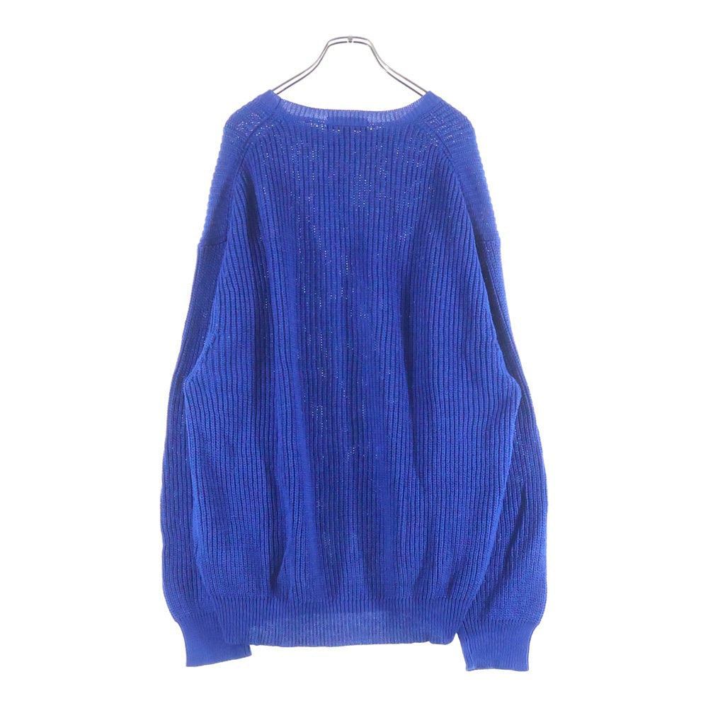 SUPREME(シュプリーム) 23AW Small Box Ribbed Sweater スモールボックスロゴ リブニット セーター ブルー