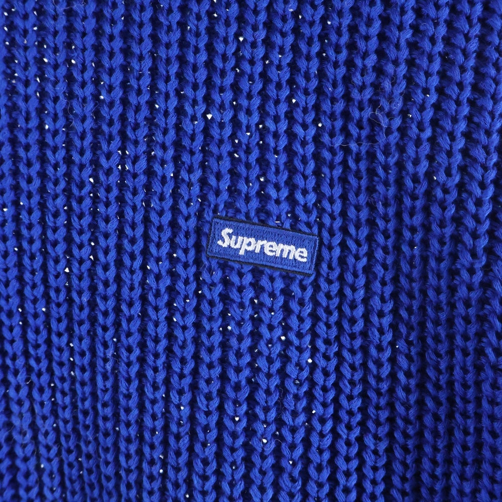 SUPREME(シュプリーム) 23AW Small Box Ribbed Sweater スモールボックスロゴ リブニット セーター ブルー
