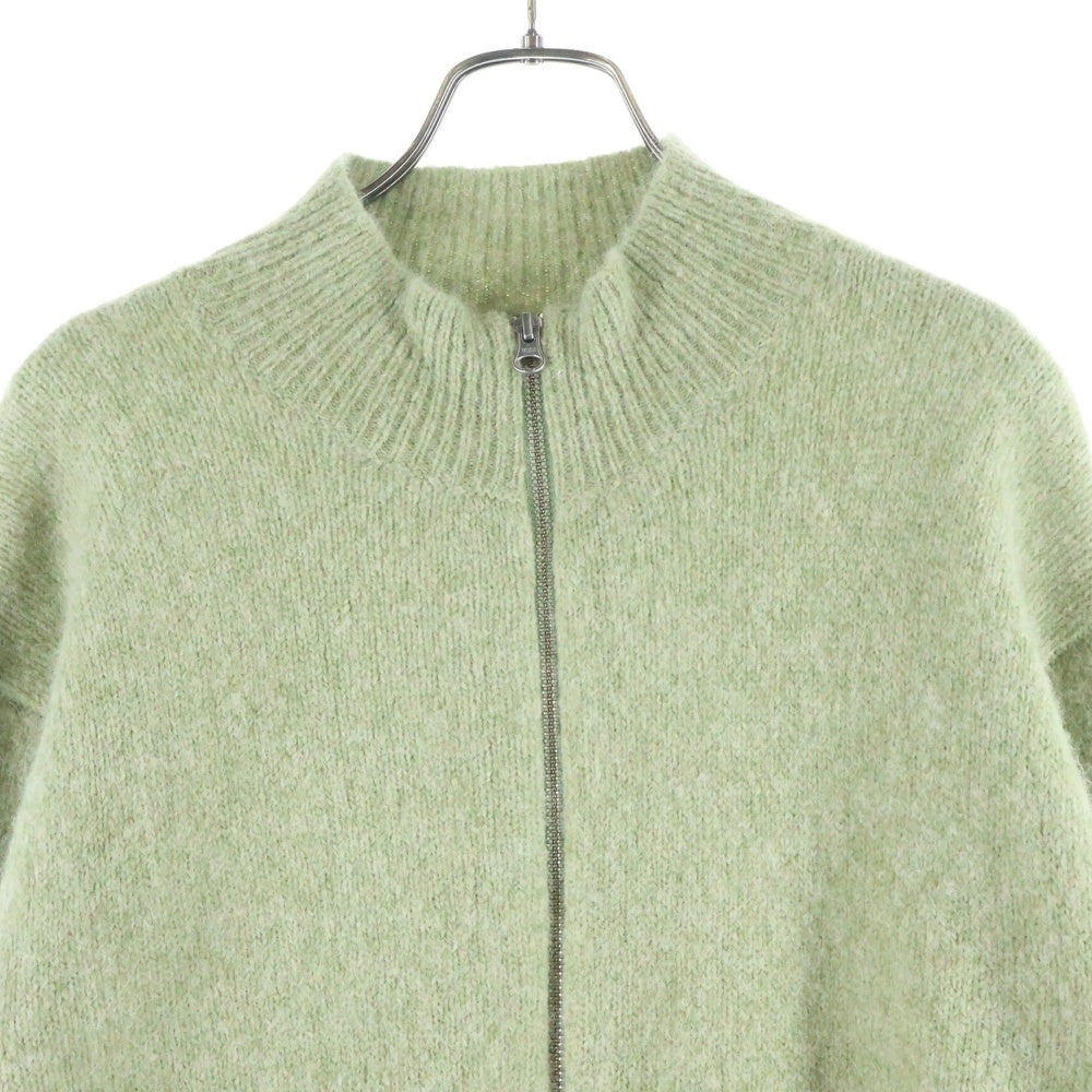 STUSSY(ステューシー) FULL ZIP BRUSHED MERINO SWEATER フルジップ ブラッシュド メリノウール ニット セーター グリーン