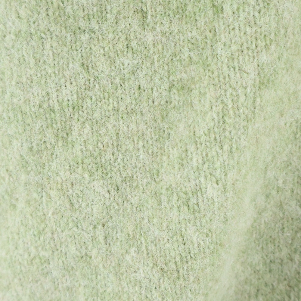 STUSSY(ステューシー) FULL ZIP BRUSHED MERINO SWEATER フルジップ ブラッシュド メリノウール ニット セーター グリーン