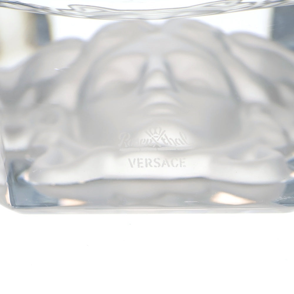 VERSACE(ヴェルサーチ) ルミエール アッシュトレイ クリスタル 16cm 灰皿 クリア