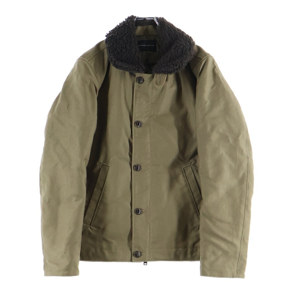 LOUNGE LIZARD(ラウンジリザード) N-1 ボアカラー デッキ ミリタリージャケット ブラウン