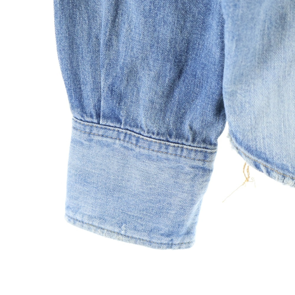 T.M.T(ティーエムティー) 18SS REVIVAL CRUSH DENIM SHIRT リバイバルクラッシュ 長袖テデニムシャツ インディゴ TSH-S18SP02