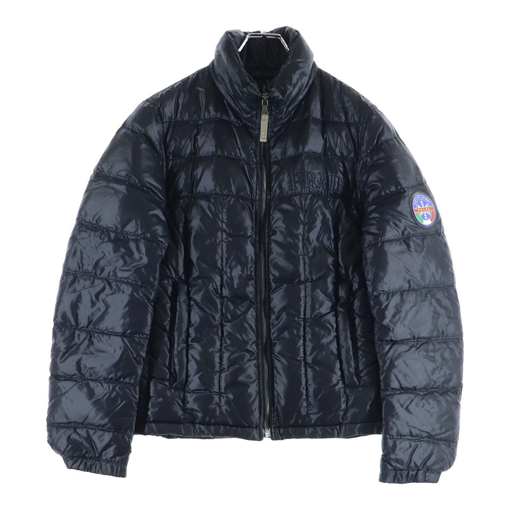PRADA SPORT(プラダ スポーツ) ラバーワッペン 中綿ジャケット ナイロン ブラック