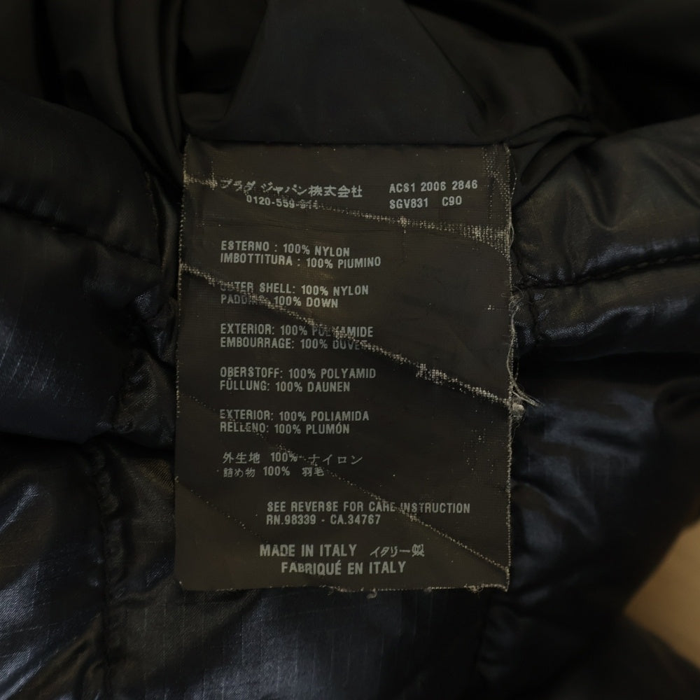 PRADA SPORT(プラダ スポーツ) ラバーワッペン 中綿ジャケット ナイロン ブラック