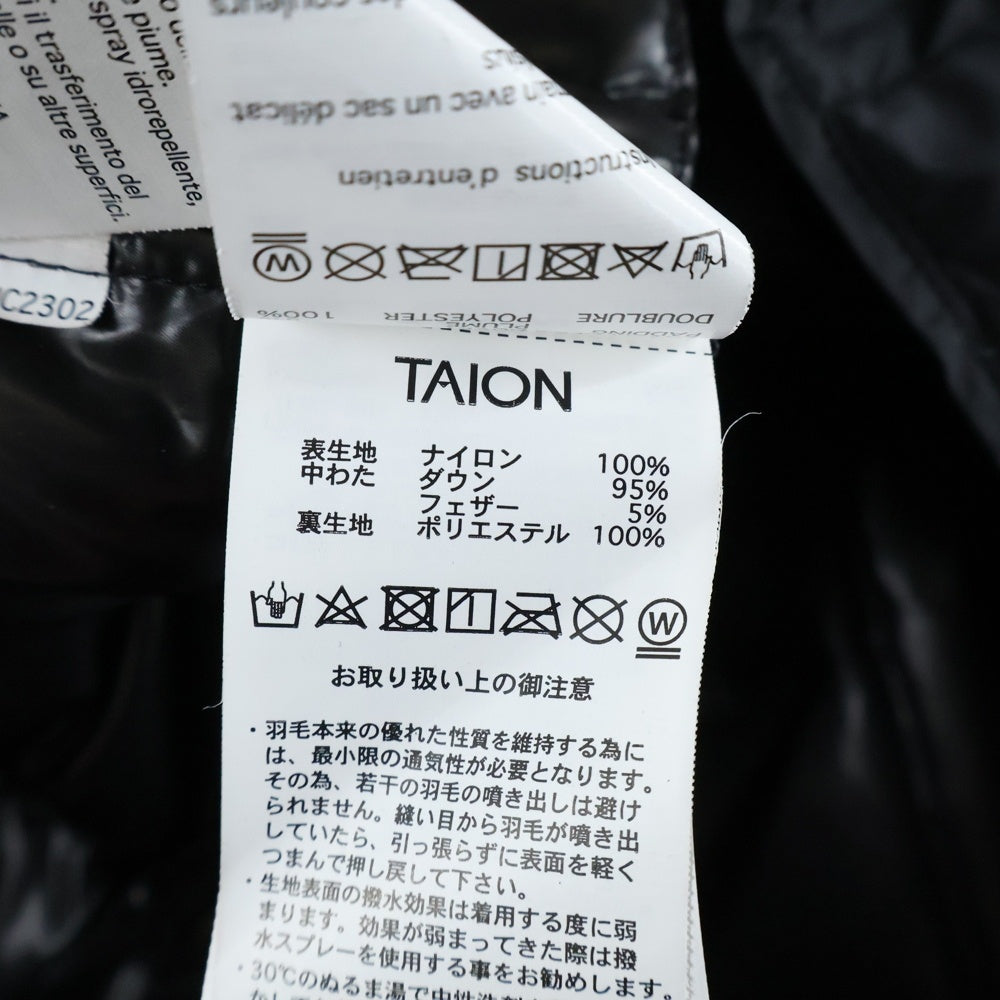 TAION(タイオン) キルティングダウンベスト ブラック