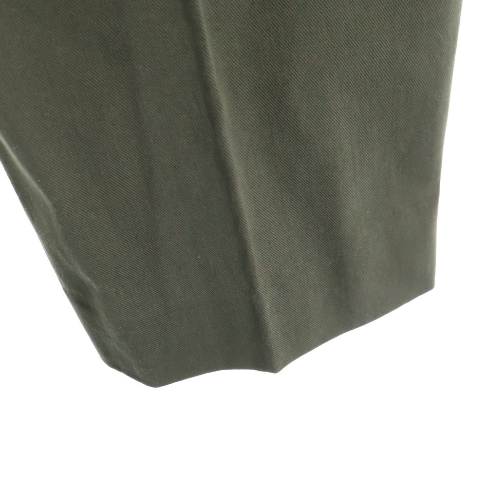 Ron Herman California(ロンハーマン カリフォルニア) 日本製 コットン ツータック ストレートパンツ カーキ レディース 3410600075