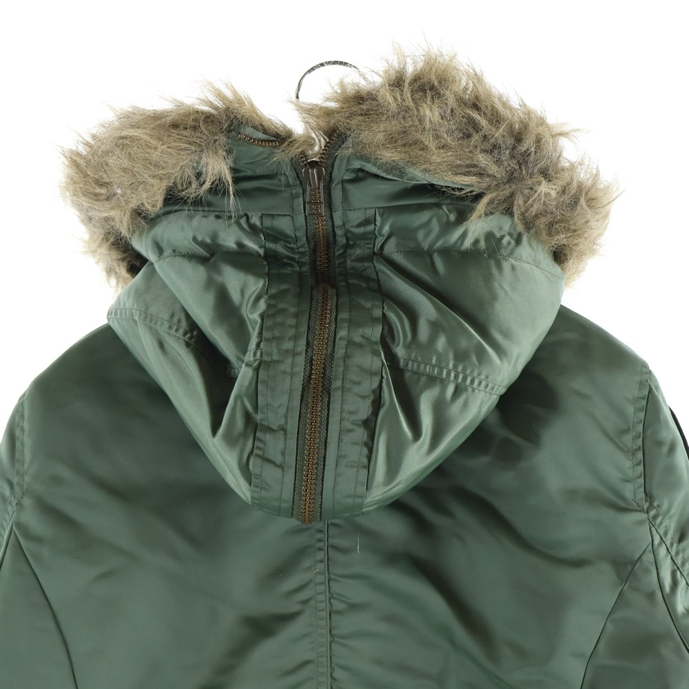 HYSTERIC GLAMOUR(ヒステリックグラマー) N2B ファフーデッド ナイロンジャケット カーキ 2AB-7100