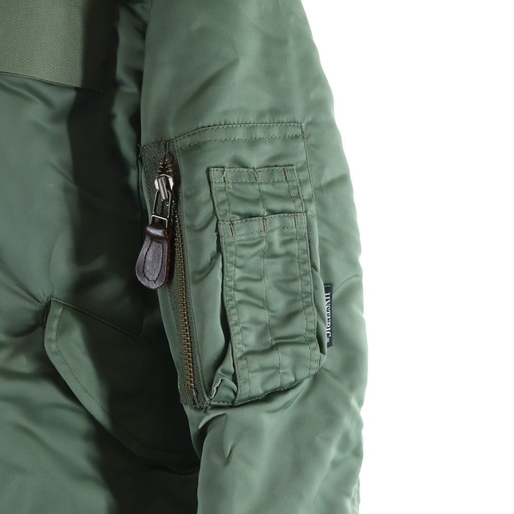 HYSTERIC GLAMOUR(ヒステリックグラマー) N2B ファフーデッド ナイロンジャケット カーキ 2AB-7100