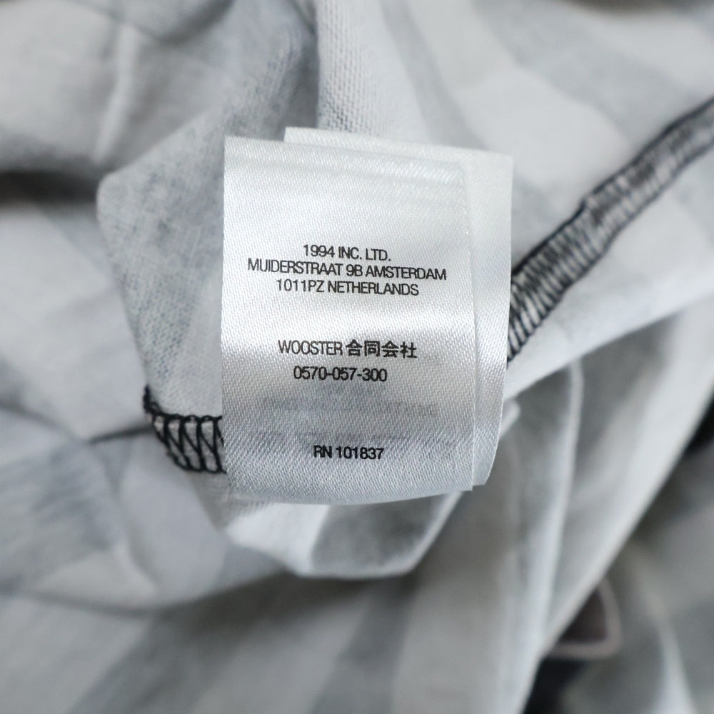 SUPREME(シュプリーム) 22SS Reverse Stripe S/S Top リバース ストライプ クルーネック半袖Tシャツ カットソー ピンク/ブラック