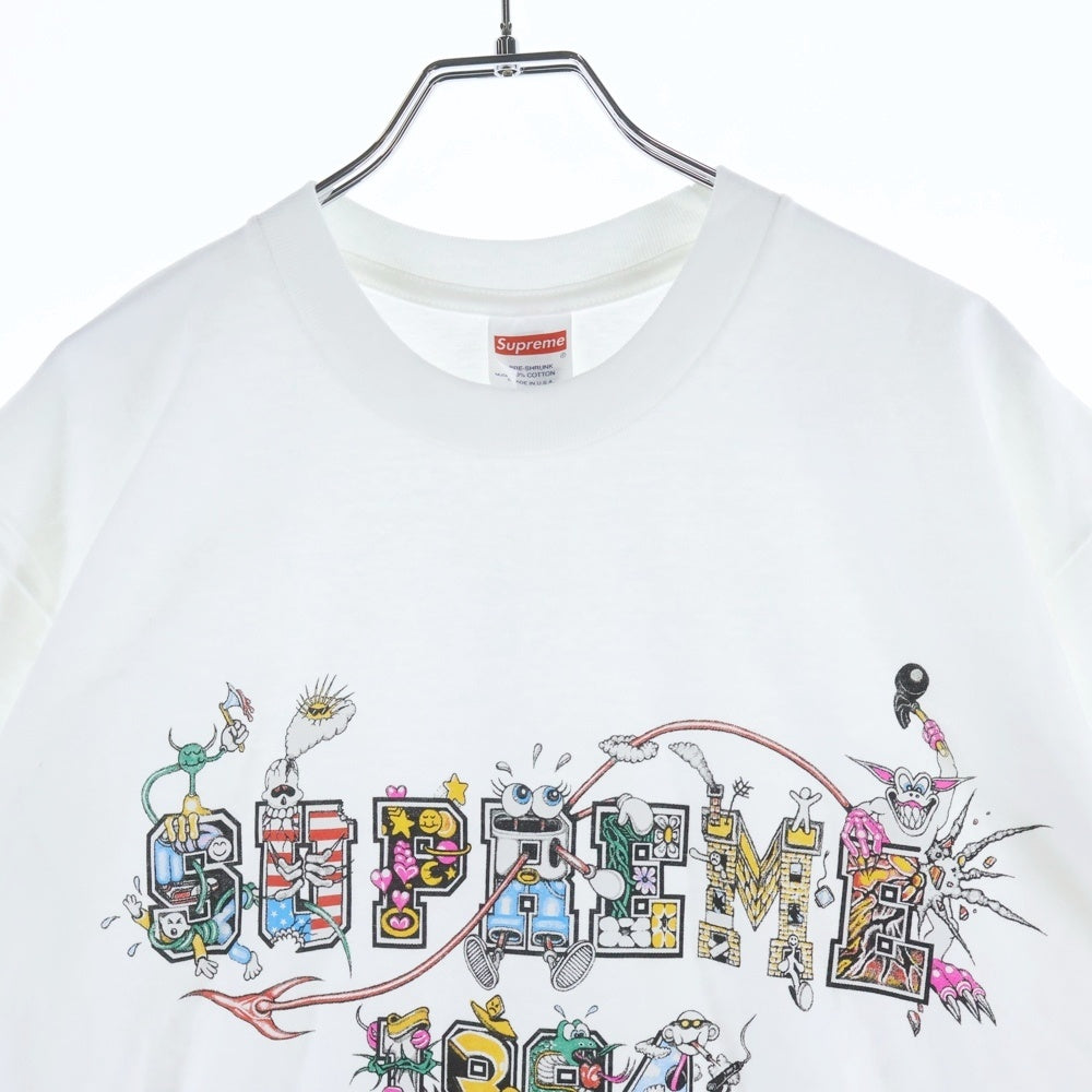 SUPREME(シュプリーム) 24SS Varsity Tee バーシティ クルーネック半袖Tシャツ カットソー ホワイト