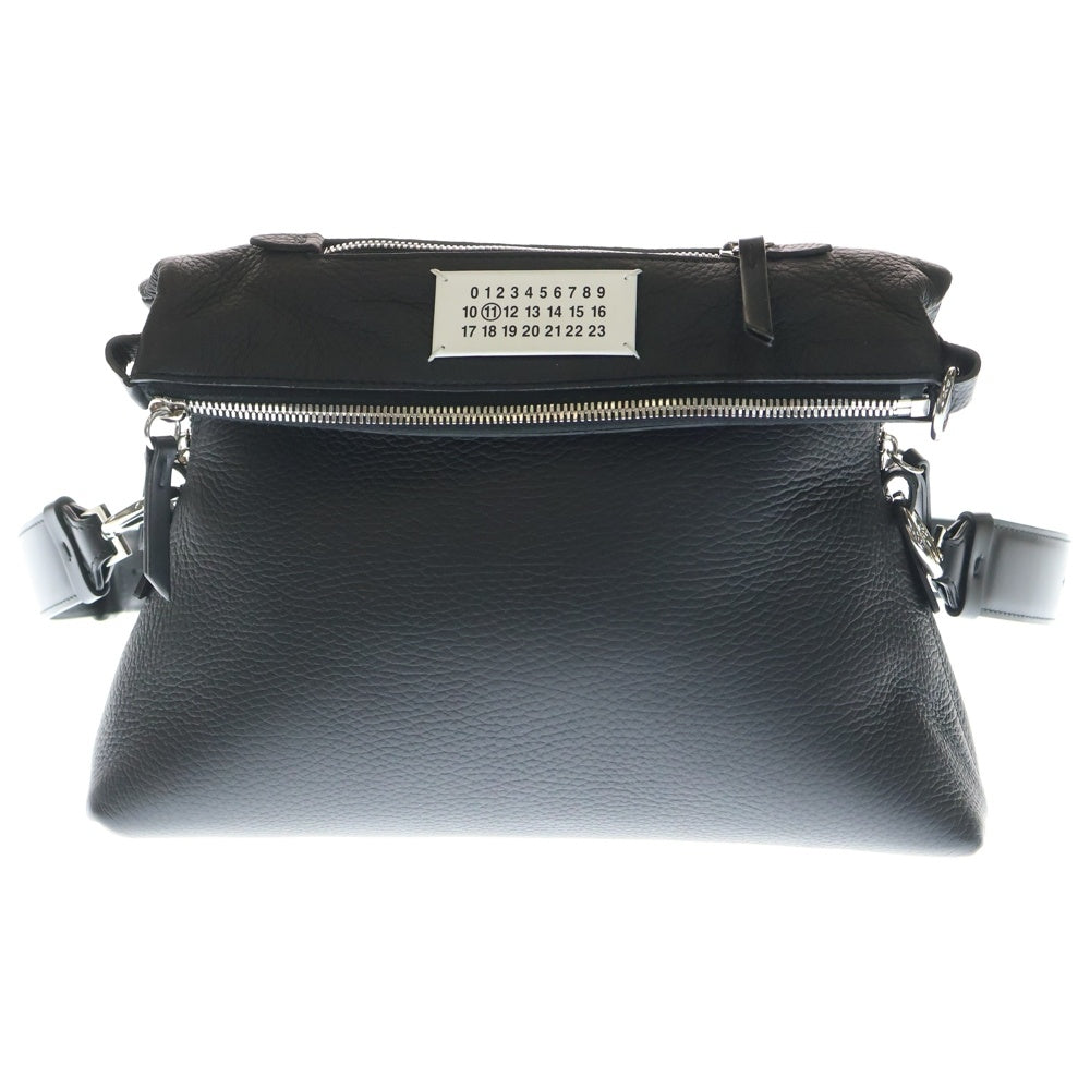 Maison Martin Margiela(メゾンマルタンマルジェラ) 5AC レザー ショルダーバッグ ブラック SB1WG0003 レディース