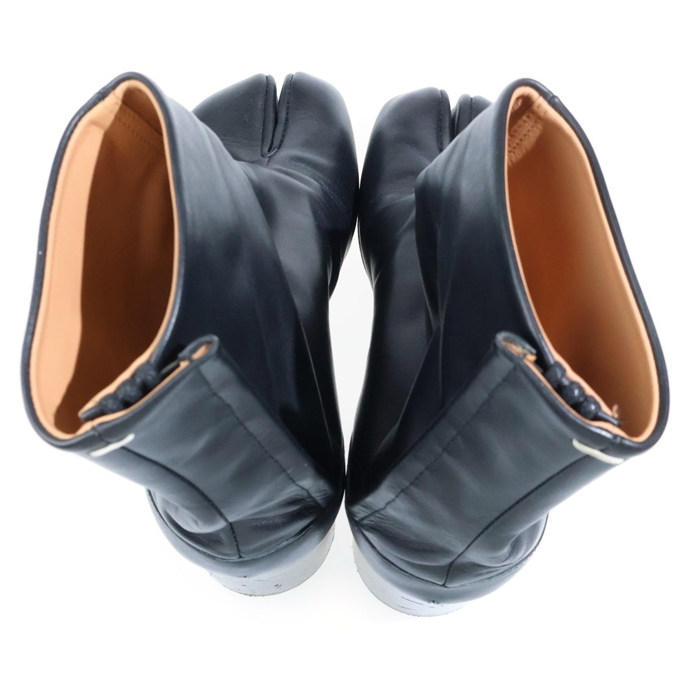Maison Margiela(メゾンマルジェラ) TABI ANKLE BOOT 6cm サイドジップアップ レザー 足袋ブーツ ブラック S57WU0132