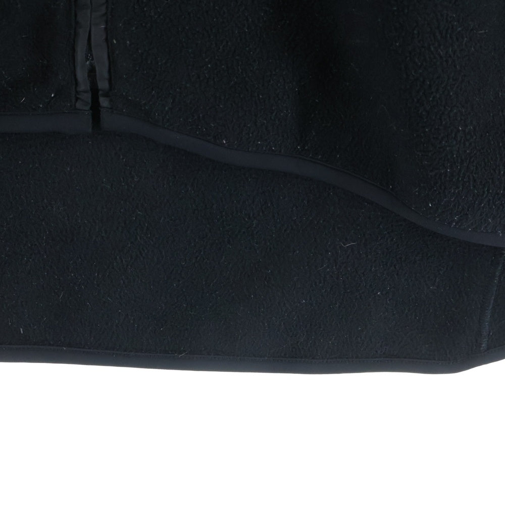 PRADA SPORT(プラダ スポーツ) フロントロゴプレート ダブルポケット ジップアップ ボアベスト ブラック SJG13 E36