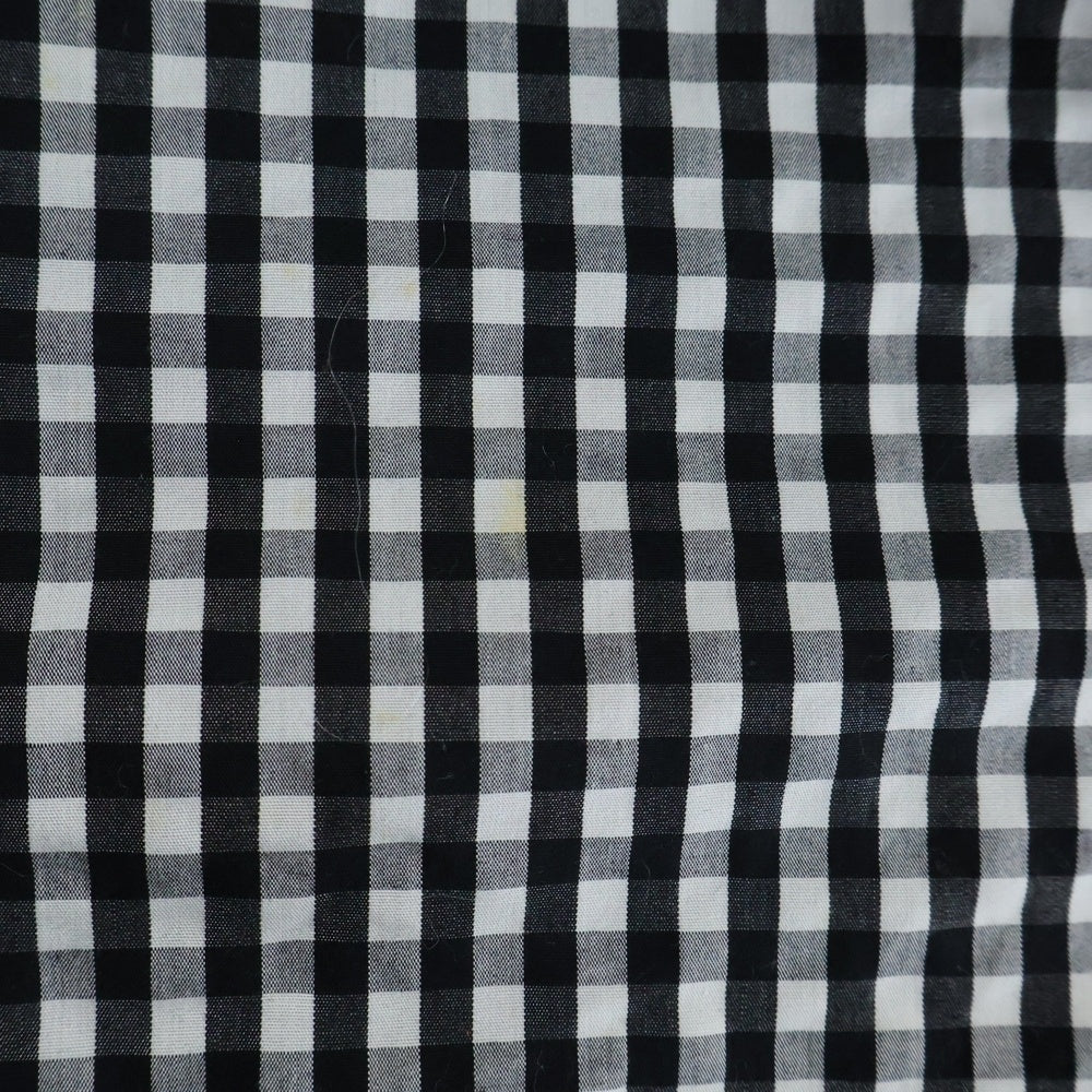 tricot COMME des GARCONS(トリコ コム デ ギャルソン) 99SS ダブルポケット ギンガムチェック柄 ジップアップ ロングスカート レディース ブラック/ホワイト TS-1000430