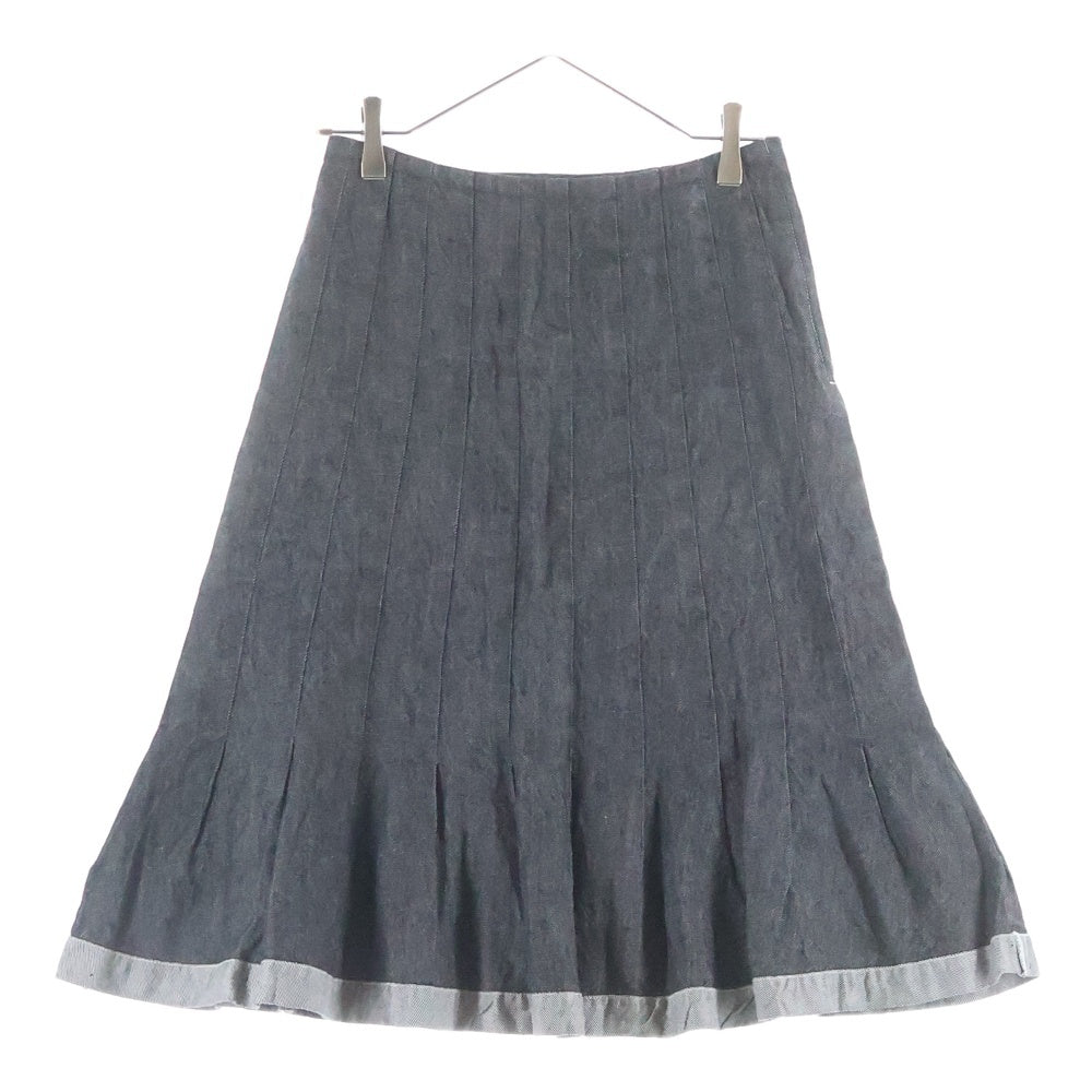 tricot COMME des GARCONS(トリコ コム デ ギャルソン) 03SS サイドジップアップ マルチダーツ デニムスカート レディース ブラック TJ-S037