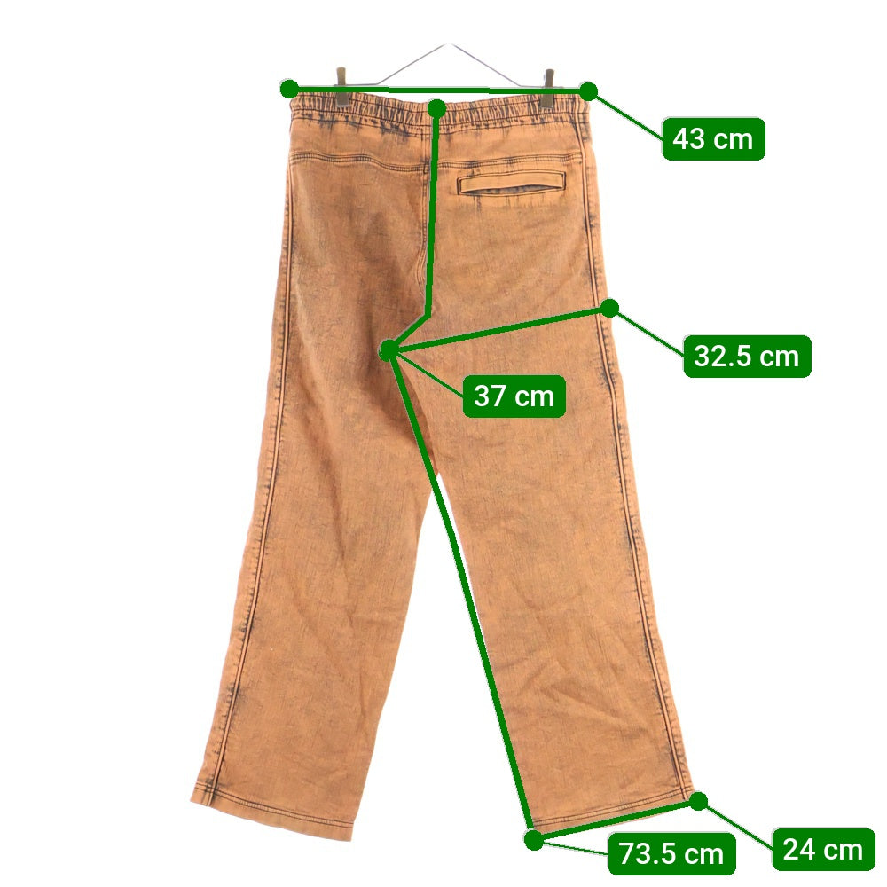 DIESEL(ディーゼル) D-MARTIANS-NE JOGGJEANS ロゴデザイン マルチポケット ドローストリング イージー デニムパンツ オレンジ A03924