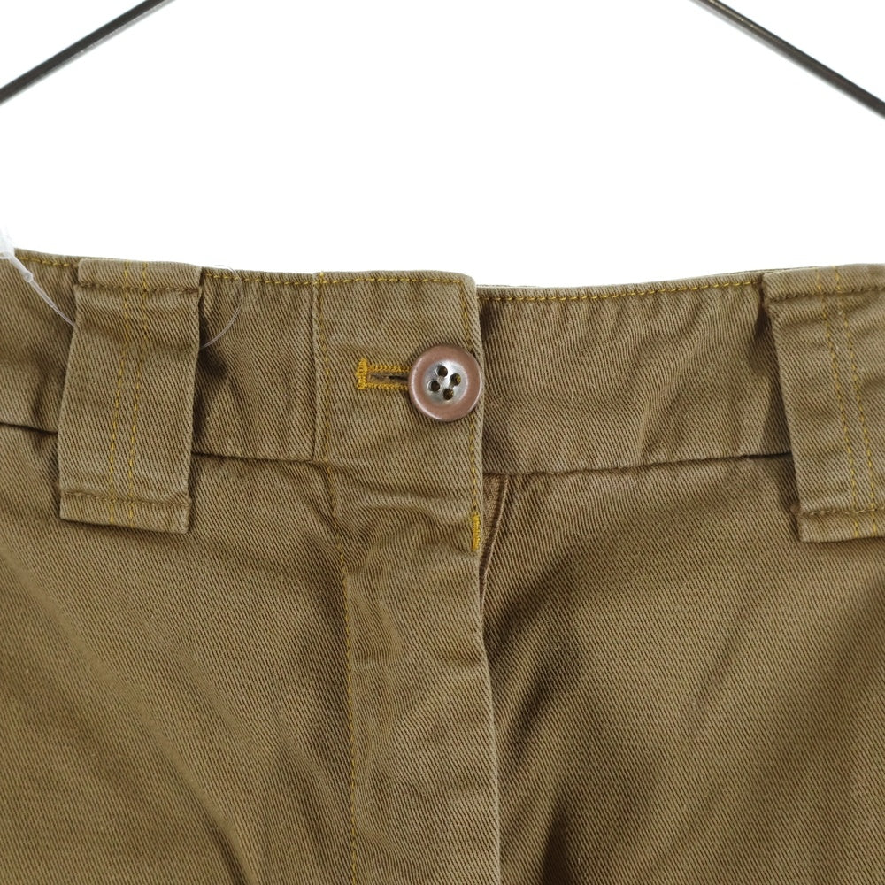 Acne Studios(アクネ ストゥディオズ) マルチポケット ステッチデザイン ジップアップ ストレートパンツ ブラウン MADYA CO C AS PSS18