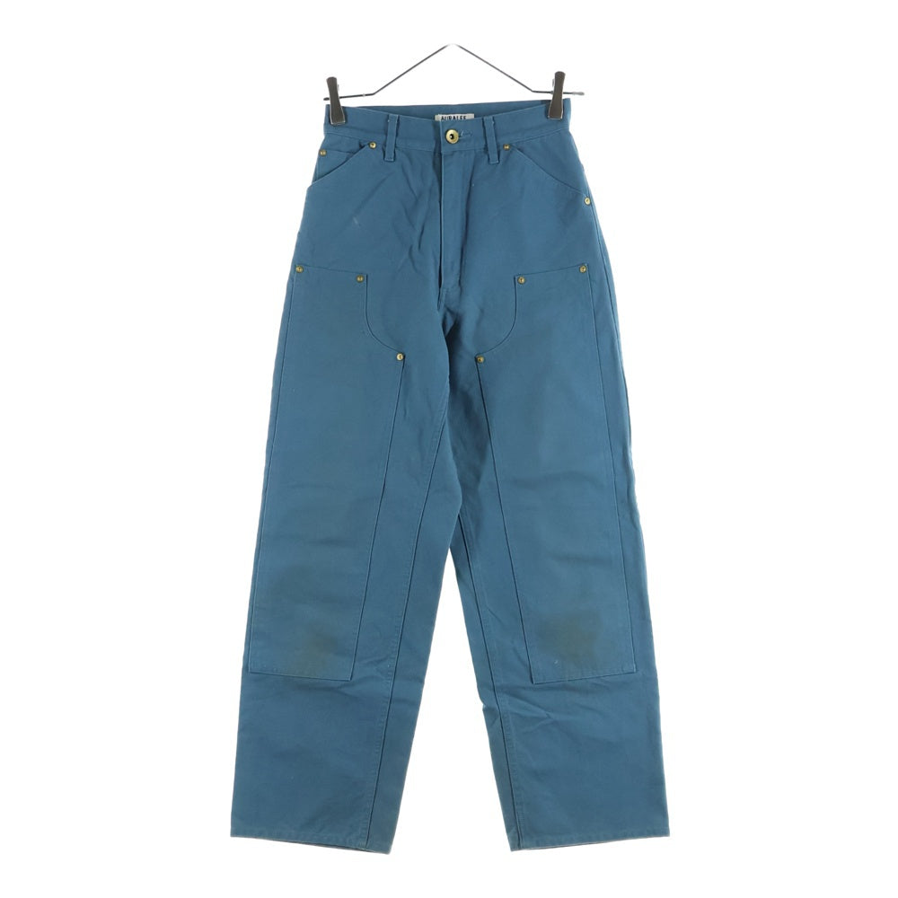 AURALEE(オーラリー) 22AW COTTON OILED CANVAS PANTS コットン オイルド ダブルニーパンツ ブルー A22AP020C