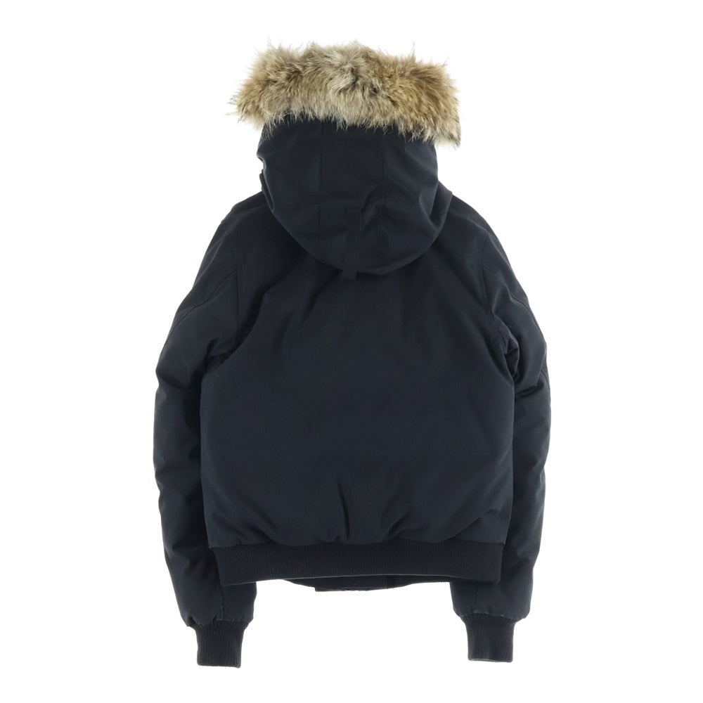 CANADA GOOSE(カナダグース) LABRADOR DOWN JACKET ラブラドール ワッペンロゴ ファーフーデッド ダウンジャケット レディース ブラック 7967JL