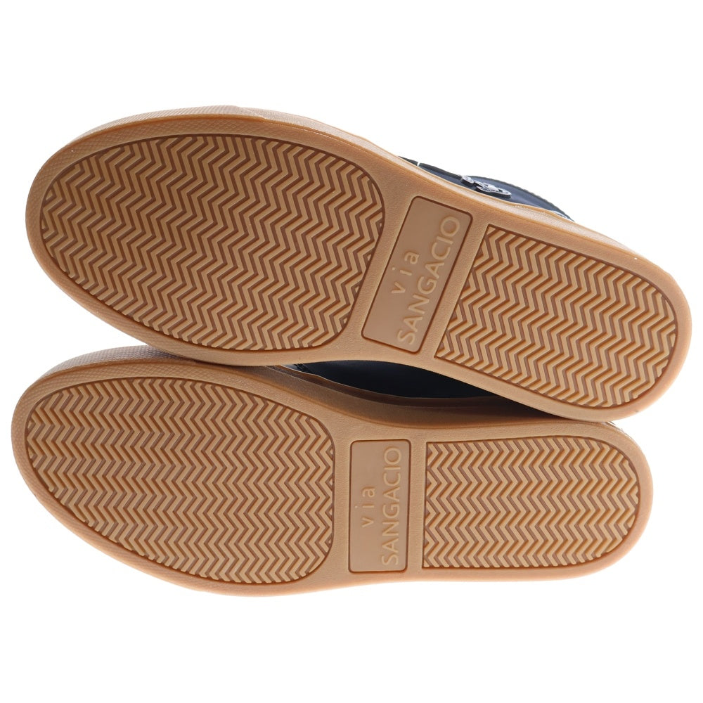 Sangacio(サンガッチョ) SG MID NAVY レザー ミッドカットスニーカー ネイビー レディース US5.5/23cm