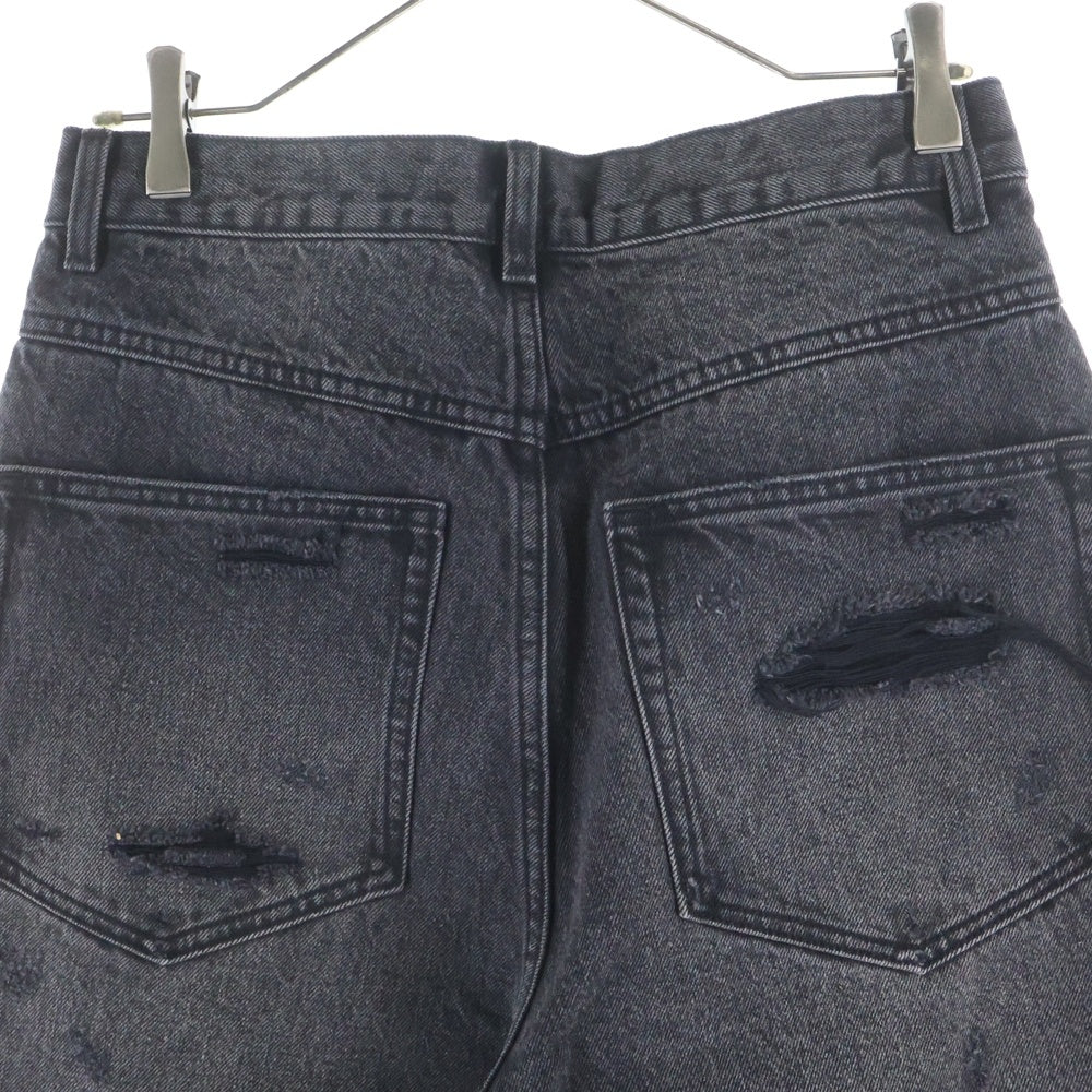 BREATH(ブレス) GRUNGE WIDE DENIM PANTS ダメージ加工 グランジ ワイド デニムパンツ ブラック BR24AW-P1007