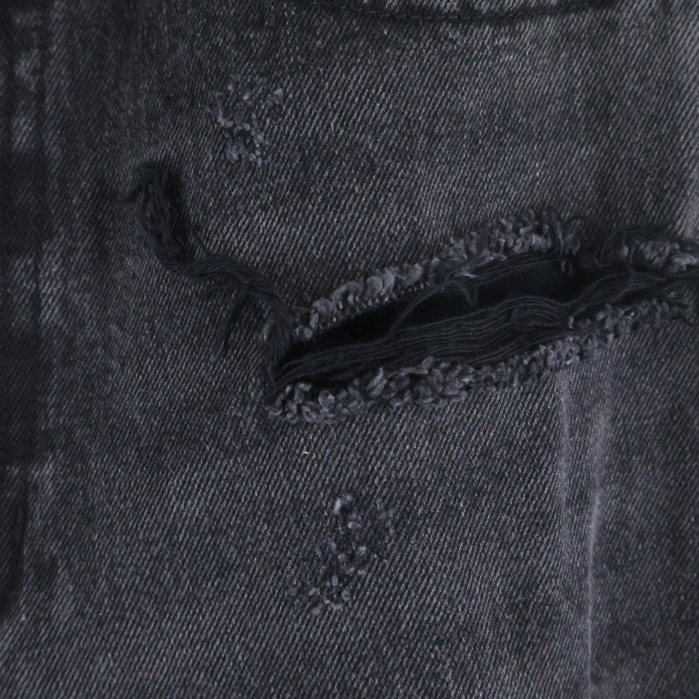 BREATH(ブレス) GRUNGE WIDE DENIM PANTS ダメージ加工 グランジ ワイド デニムパンツ ブラック BR24AW-P1007