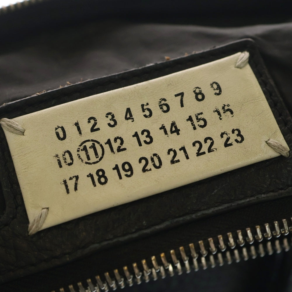 Maison Margiela(メゾンマルジェラ) 5AC ミニ カーフレザー 2WAY ハンドバック ショルダーバック ブラック S56WG0082 P0396 レディース