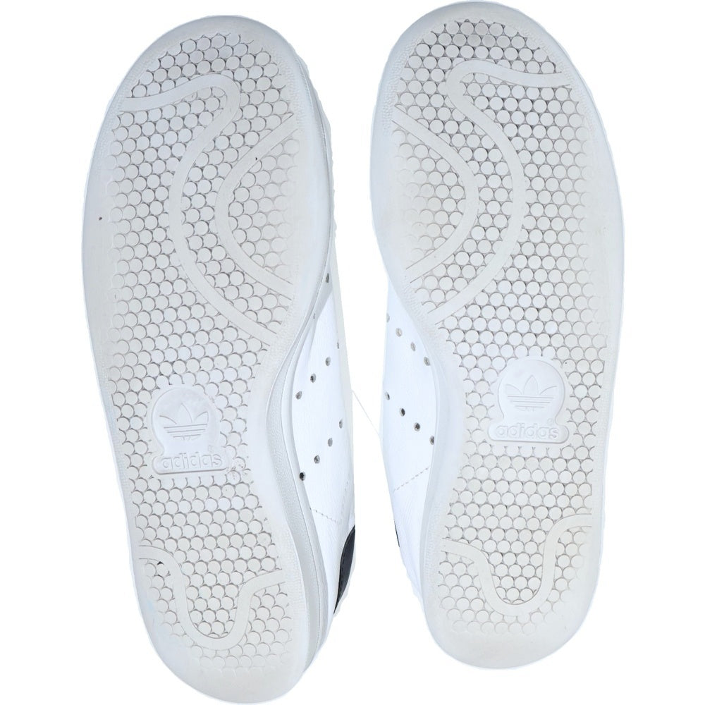 BALENCIAGA(バレンシアガ) ×STAN SMITH アディダス スタンスミス ダメージ加工 レザーローカットスニーカー ホワイト/ブラック 721836 WBDV3 9010