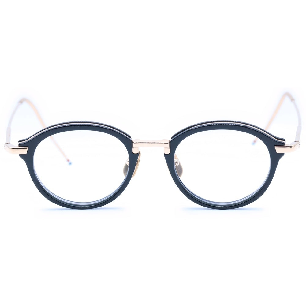 THOM BROWNE(トムブラウン) ラウンドフレーム サングラス メガネ ブラック/ゴールド TB-011A-46 レディース