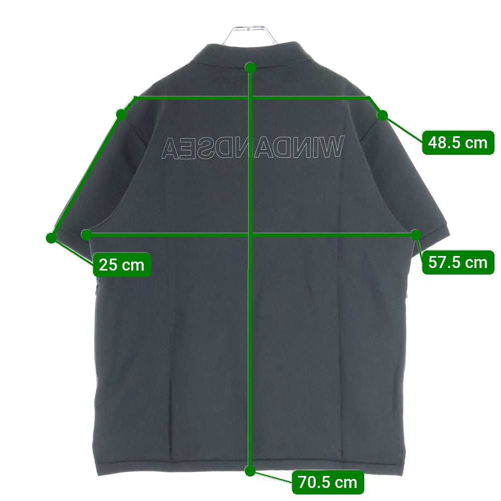 WIND AND SEA(ウィンダンシー) Switch Polo Top スイッチ ポロトップ 半袖シャツ グレー