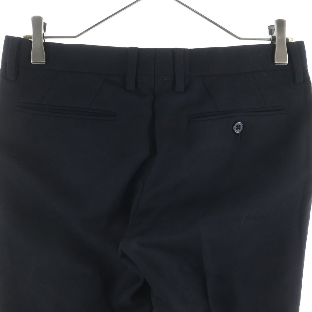 NUMBER (N)INE(ナンバーナイン) 09AW バイアスダーツ ストレート プレスド スラックス パンツ トラウザー ブラック F09-CLPL001A