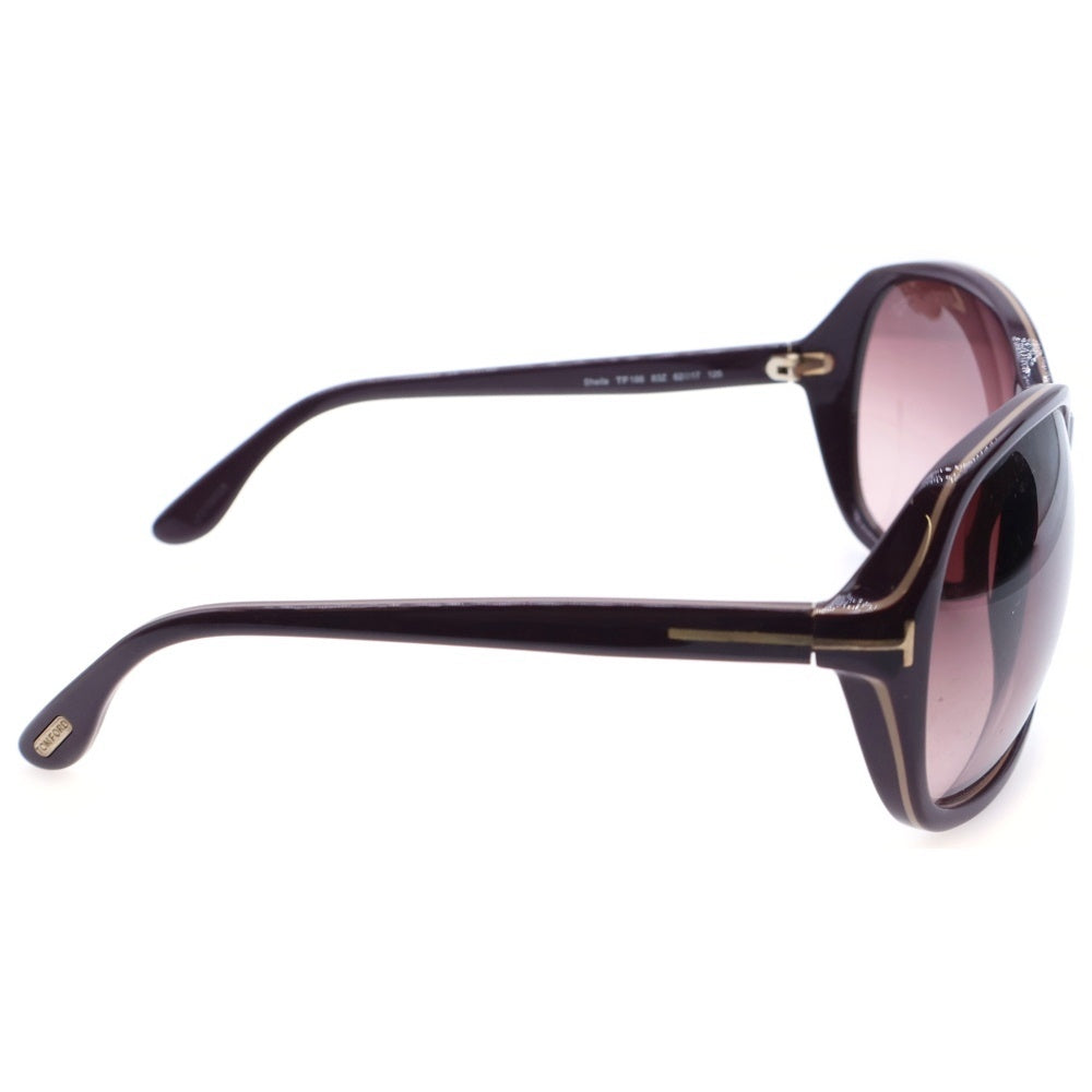 TOM FORD(トムフォード) Sheila シェイラ オーバルフレーム カラーレンズ サングラス メガネ ボルドー TF186