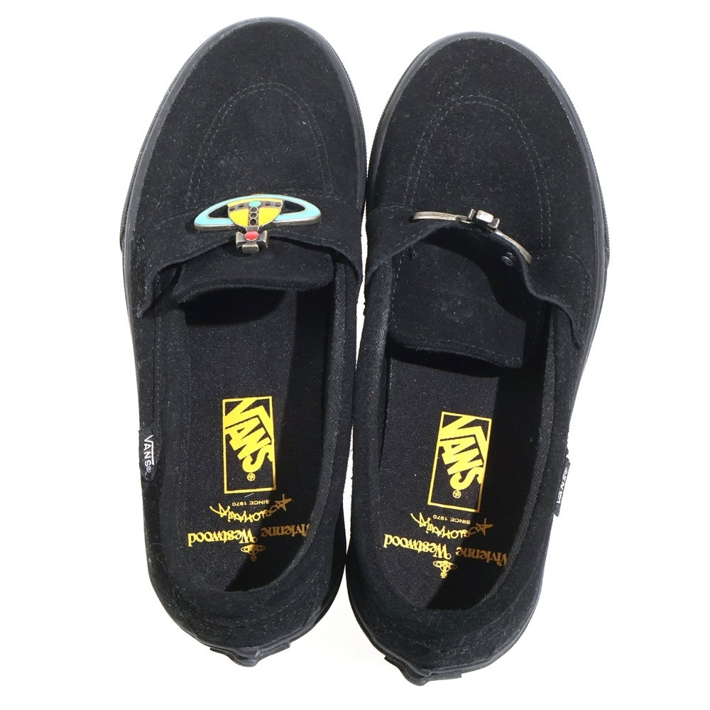VANS(ヴァンズ) ×Vivienne Westwood STYLE 53 ヴィヴィアンウエストウッド スタイル ローカットスニーカー スリッポン レディース ブラック US6.5/24.5cm 721278