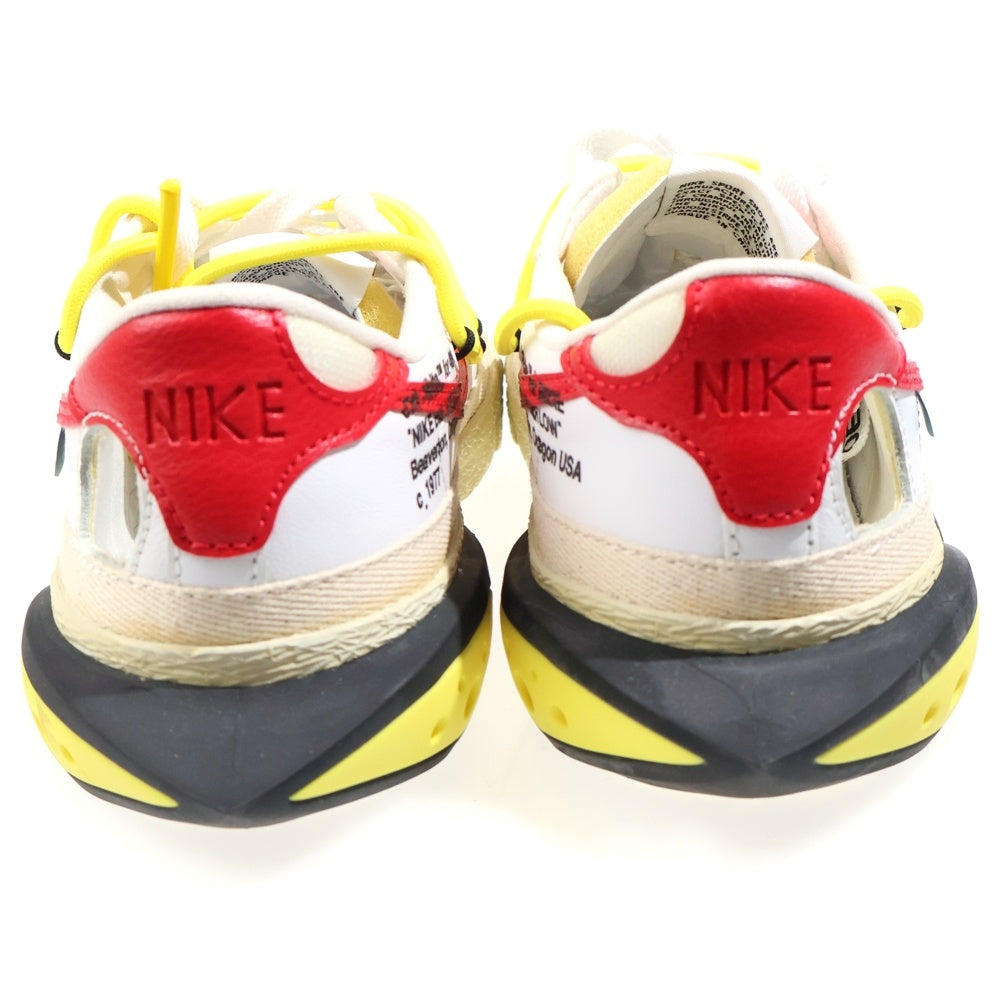 NIKE(ナイキ) ×OFF-WHITE BLAZER LOW WHITE AND UNIVERSITY RED オフホワイト ブレザー ホワイトアンドユニバーシティレッド ローカットスニーカー レディース DH7863-100