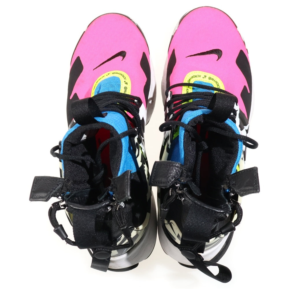 NIKE(ナイキ) ×ACRONYM AIR PRESTO MID HYPER PINK アクロニウム エアプレスト ハイパーピンク ミッドカットスニーカー マルチカラー US7/25cm AH7832-600