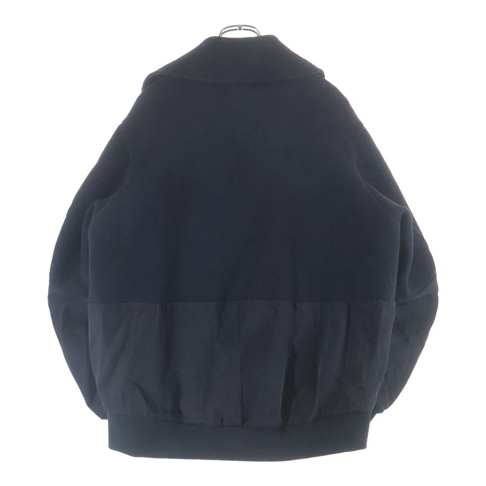 NO BRAND(ノーブランド) BLANC BASQUE ブランバスク Pコート ナイロン切替 ジャケット ブラック BB36-514