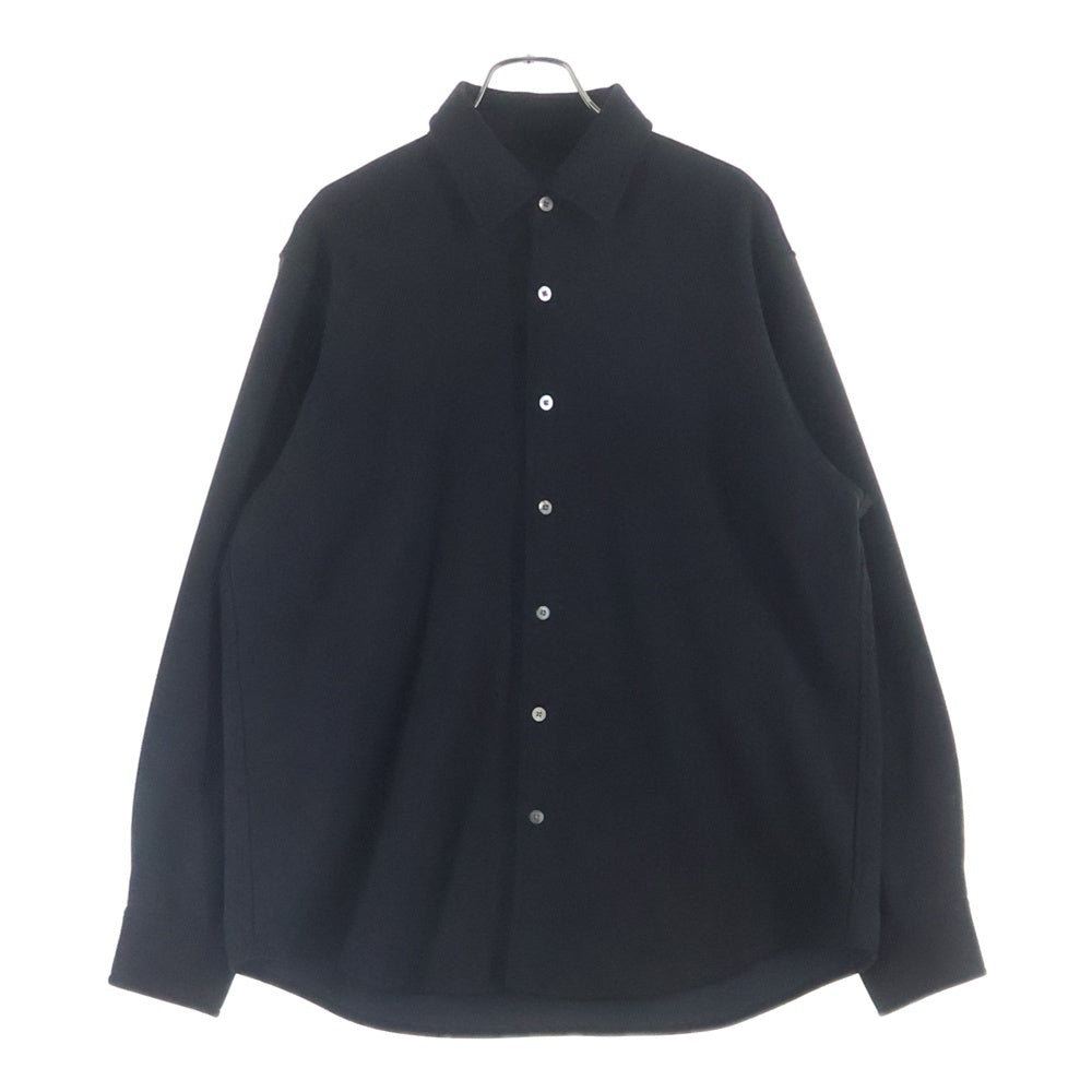 LOVELESS(ラブレス) スエード レギュラーカラー 長袖シャツ ブラック 61M34-810-09