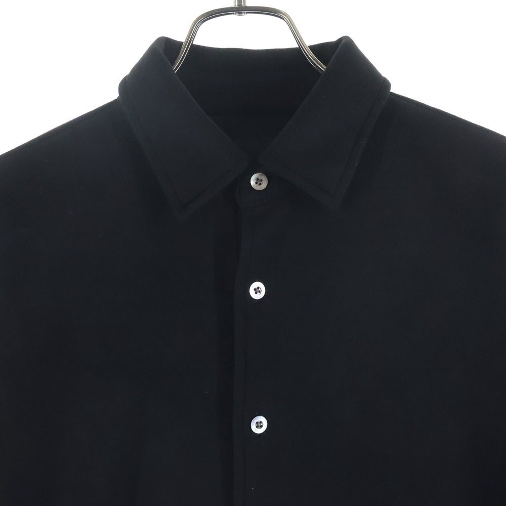 LOVELESS(ラブレス) スエード レギュラーカラー 長袖シャツ ブラック 61M34-810-09