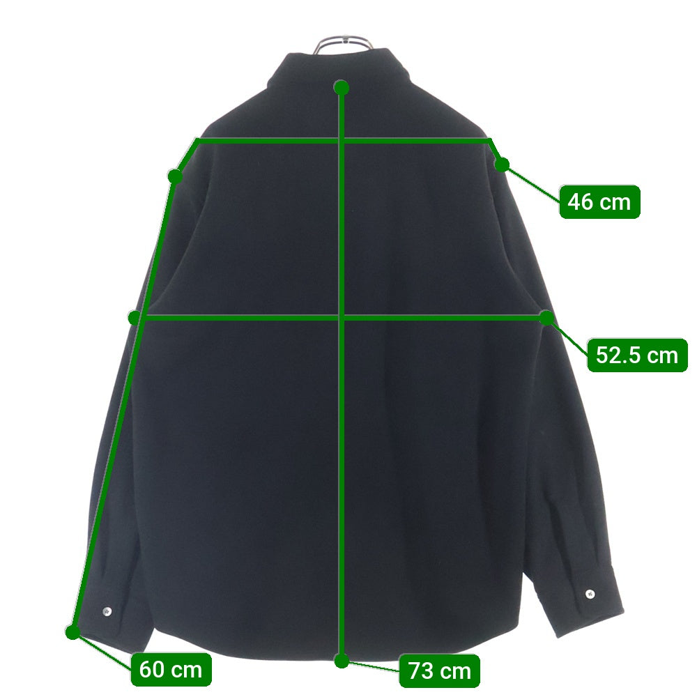 LOVELESS(ラブレス) スエード レギュラーカラー 長袖シャツ ブラック 61M34-810-09