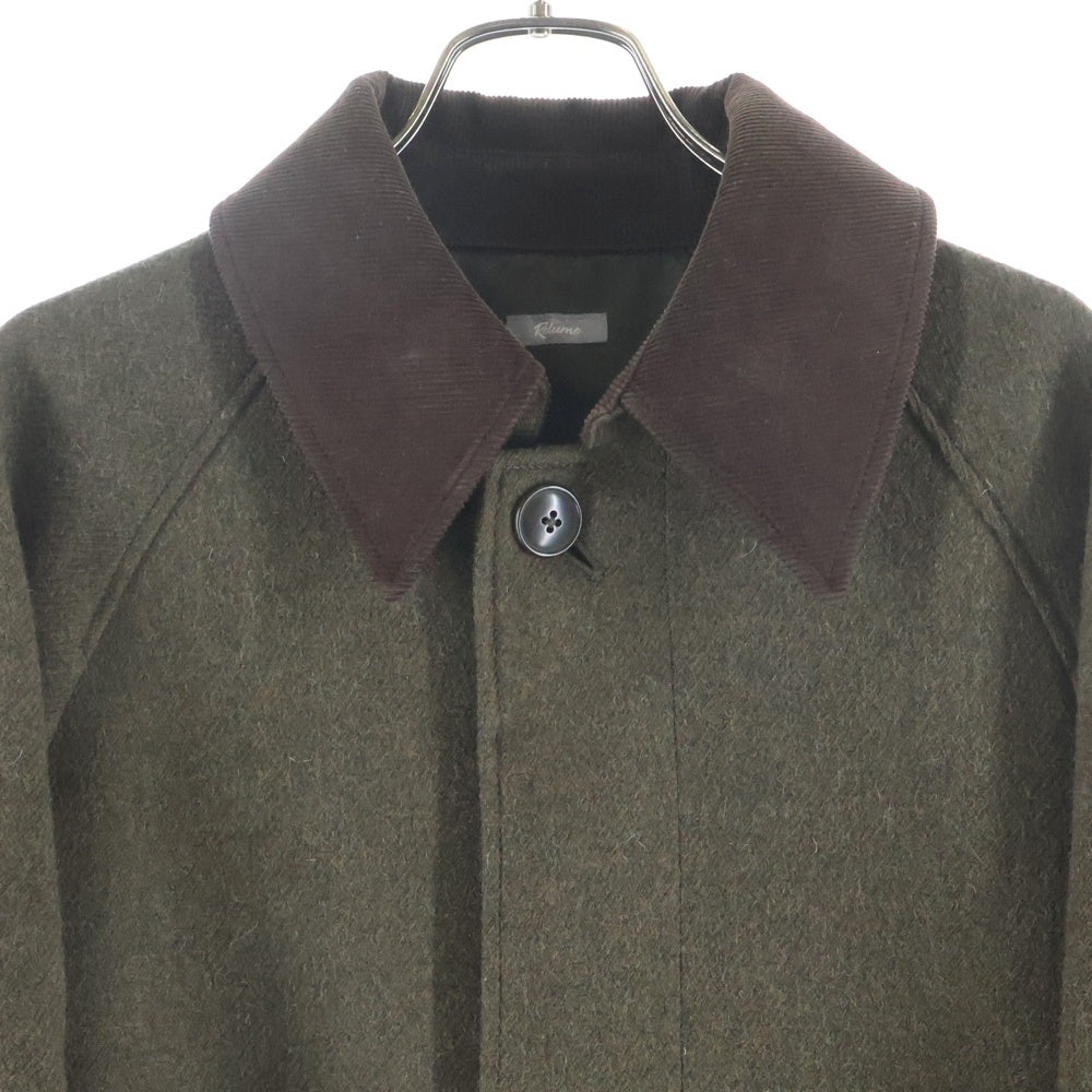 JOURNAL STANDARD relume(ジャーナルスタンダード レリューム) コーデュロイカラー ウール ステンカラーコート ブラウン 21-020-464-6000-4-0