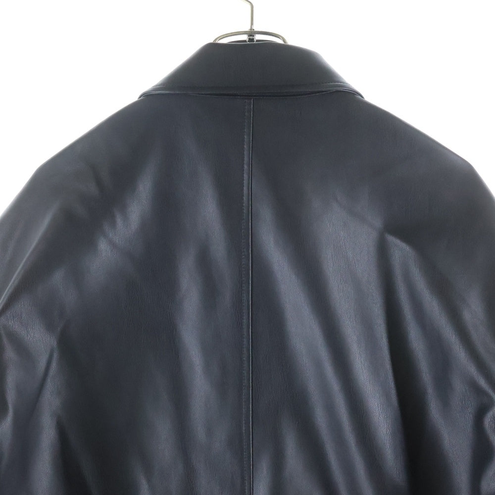 LOVELESS(ラブレス) シンセティック ジップアップレザージャケット ブラック 61F55-840-09