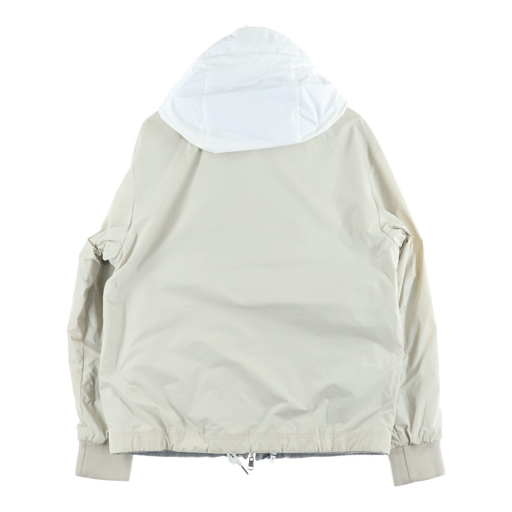 MONCLER(モンクレール) 22SS チャバット ナイロン スウェット リバーシブルフーデッドジャケット ベージュ/グレー G10911A75170
