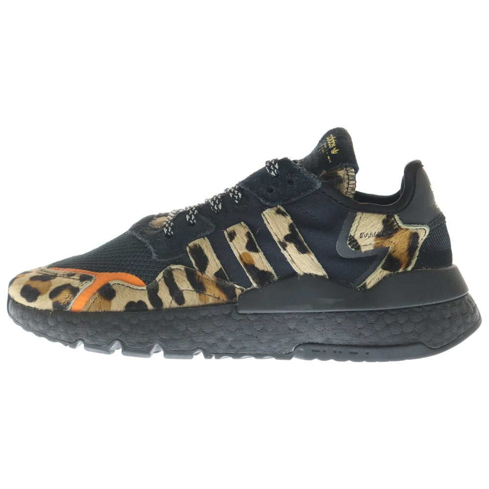 adidas(アディダス) NITE JOGGER UPTOWN ナイトジョガーアップタウン レオパード ローカットスニーカー レディース ブラウン US6.5/24.5cm FY0025