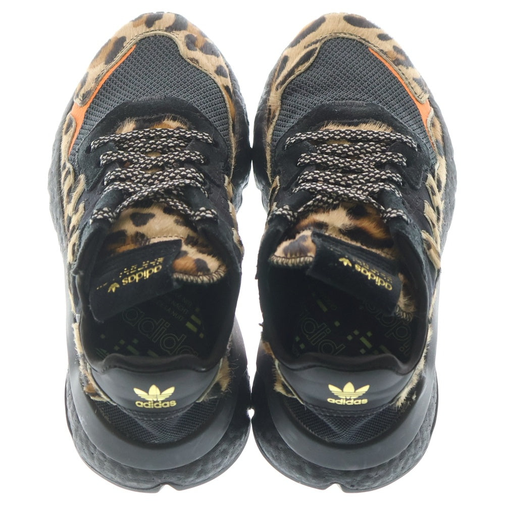 adidas(アディダス) NITE JOGGER UPTOWN ナイトジョガーアップタウン レオパード ローカットスニーカー レディース ブラウン US6.5/24.5cm FY0025